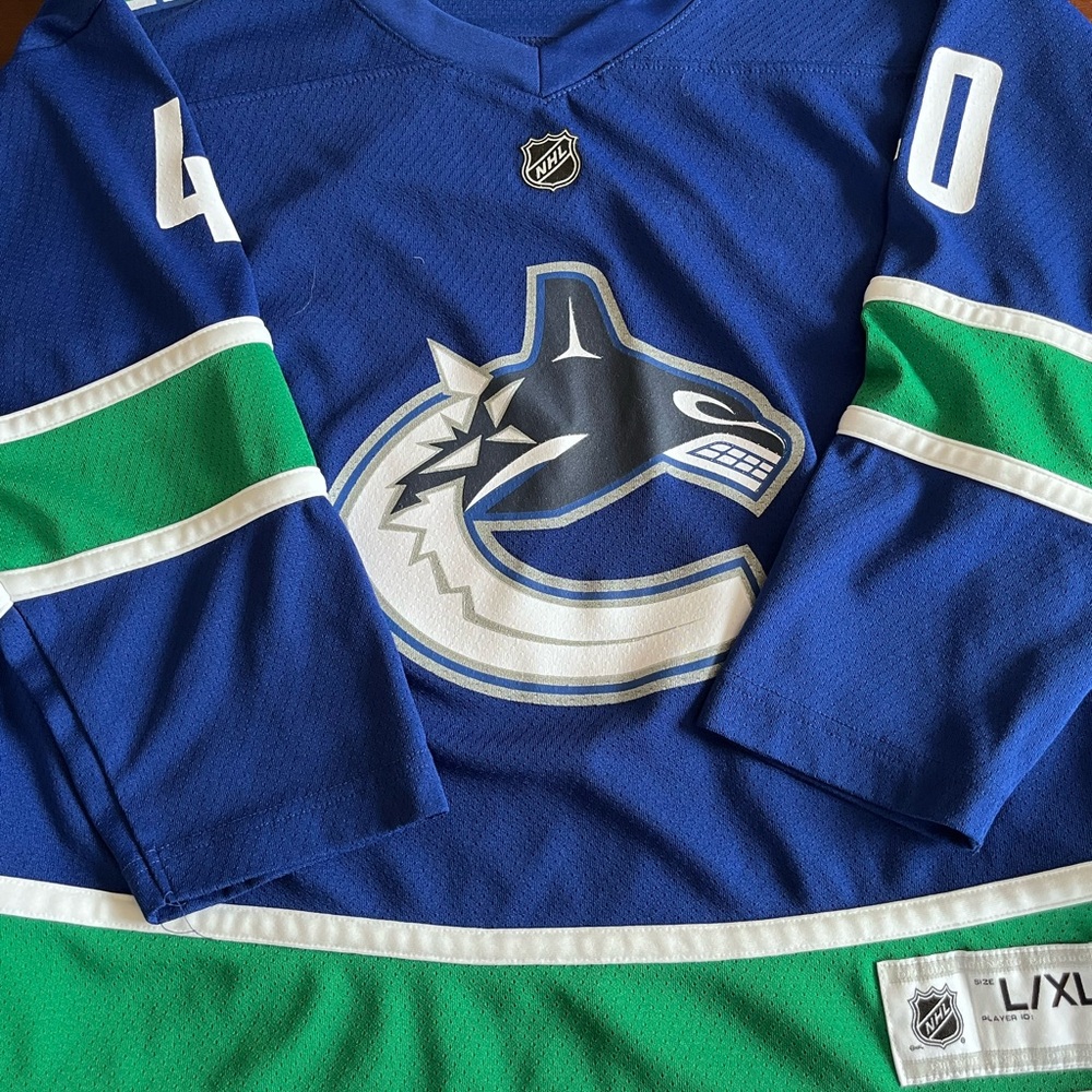 Seattle Seahawks Blue and Green NHL Hockey Jersey featuring #40 PETTERSON